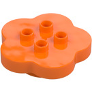 Duplo Orange Blume 4 x 4 (15515)