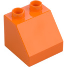 Duplo Oransje Skråning 2 x 2 x 1.5 (45°) (6474 / 67199)