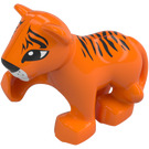 Duplo Orange Tiger Cub mit Erhoben Paw (11924 / 84646)