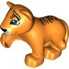 Duplo Orange Tiger Cub mit Raised Paw (11924 / 84646)