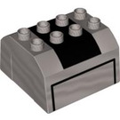 Duplo Pearl Light Gray Container Top 4 x 4 x 2Sp. (89710)