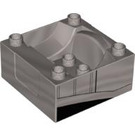 Duplo Grigio perlato chiaro Treno Compartment 4 x 4 x 1.5 con Sedile con Nero detailing (Spencer) (51547 / 98456)