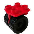 Duplo rouge Airplane roues