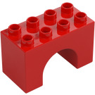 Duplo Rouge Arche Brique 2 x 4 x 2 (11198)