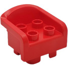 Duplo Red Armchair with Curved Arms (6477)