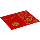 Duplo Rood Blanket met Gold (75562)