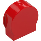 Duplo Red Brick 1 x 3 x 2 with Round Top with Cutout Sides (14222)