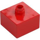 Duplo Red Brick 2 x 2 with Pin (92011)