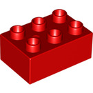 Duplo rouge Brique 2 x 3 (87084)
