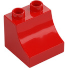 Duplo Red Brick with Curve 2 x 2 x 1.5 (11169)