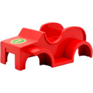 Duplo Red Car Body with "1"