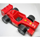 Duplo Red Car Ferrari Racer with stickers from set 4693
