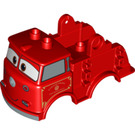 Duplo Rojo Coche Parte superior - Rojo the Firetruck (13811 / 98247)