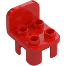 Duplo Red Chair 2 x 2 x 2 with Studs (6478 / 34277)