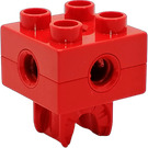 Duplo Red Clutch Brick with Thread (74957 / 87249)