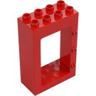 Duplo Red Door Frame 2 x 4 x 5 (92094)