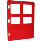 Duplo rot Tür mit unterschiedlich großen Scheiben (2205)