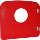 Duplo Rouge Porte avec Rond Fenêtre (4248)