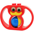 Duplo Rojo Pato Rattle con Asas