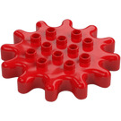 Duplo Red Gear Wheel Z12 with Tube with o Clutch Power (26835)