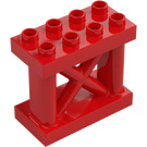 Duplo Punainen Lattice Seinä 2 x 4 x 3 (65156)