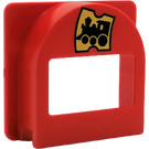 Duplo Red Mailbox with Train Ticket (2230)