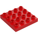 Duplo Rood Plaat 4 x 4 (14721)