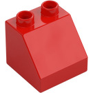 Duplo Červená Sklon 2 x 2 x 1.5 (45°) (6474 / 67199)