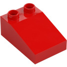 Duplo Red Slope 2 x 3 22° (35114)