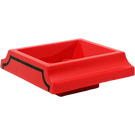 Duplo Rojo Tender Parte superior 4 x 4 x 2 con Negro Line (52837)