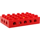 Duplo Red Toolo 4 x 6 x 1 with Thread+screws (31345 / 76395)