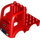 Duplo Rosso Truck cab 4 x 8 con Spiderman web (21930)