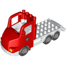 Duplo Red Truck with Fire Logo (87702)