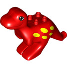 Duplo Red Tyrannosaurus Rex Adult with Yellow Spots (31050 / 75940)