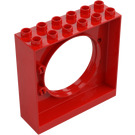 Duplo Red Wall 2 x 6 x 5 with Hole (31191)