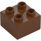 Duplo Červenohnědá Kostka 2 x 2 (3437 / 89461)