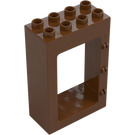 Duplo Reddish Brown Door Frame 2 x 4 x 5 (92094)