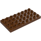 Duplo Reddish Brown Plate 4 x 8 (4672 / 10199)