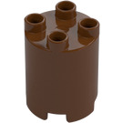 Duplo Reddish Brown Round Brick 2 x 2 x 2 (98225)