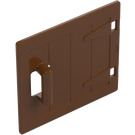 Duplo Marrone rossastro Wooden Porta 1 x 4 (87653 / 98459)