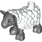 Duplo Sheep mit Woolly Coat und Pointy Ohren (37152)