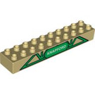 Duplo Tostado Ladrillo 2 x 10 con 'Knapford' sign (2291 / 53152)