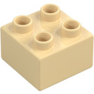 Duplo Beige Palikka 2 x 2 (3437 / 89461)