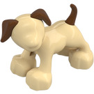 Duplo Beige Hund med Brun Patches (58057 / 89696)