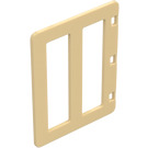 Duplo Beige Dør 4 x 5 med Cut Out (65111)