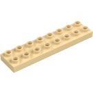 Duplo Beige Plade 2 x 8 (44524)