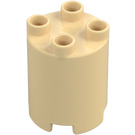 Duplo Tan Round Brick 2 x 2 x 2 (98225)