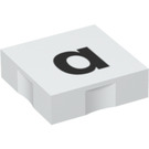 Duplo Dlaždice 2 x 2 s Postranní Indents s "a" (6309 / 48459)