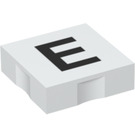 Duplo Flise 2 x 2 med Side Indents med "E" (6309 / 48474)