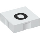 Duplo Tile 2 x 2 with Side Indents with "o" (6309 / 48533)